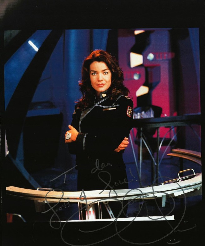 Claudia Christian as Commander Susan Ivanova in Babylon 5 - signed 10"x8" photo with COA