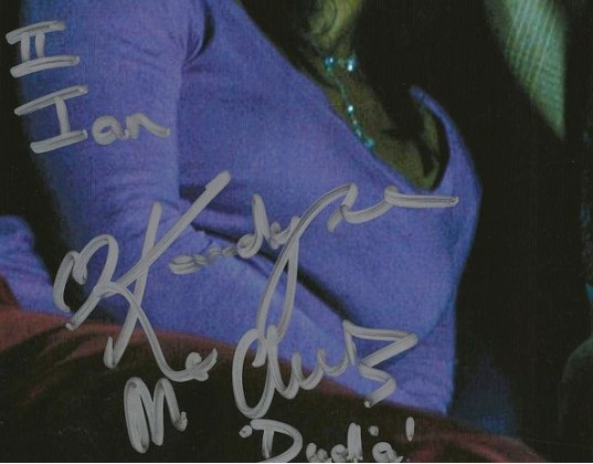 Kandyse McClure as Anastasia Dualla and Paul Campbell as Billy Keikeya in Battlestar Galactica - DOUBLE signed 10"x8" photo with COA