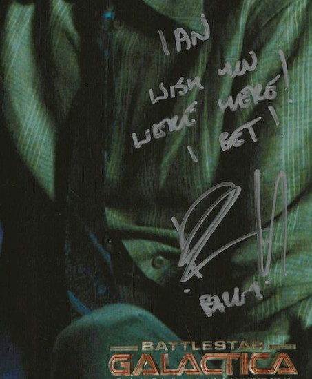 Kandyse McClure as Anastasia Dualla and Paul Campbell as Billy Keikeya in Battlestar Galactica - DOUBLE signed 10"x8" photo with COA