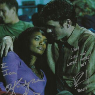 Kandyse McClure as Anastasia Dualla and Paul Campbell as Billy Keikeya in Battlestar Galactica - DOUBLE signed 10"x8" photo with COA