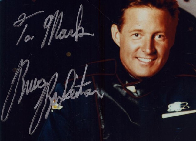 Bruce Boxleitner as Captain John Sheridan in Babylon 5 - signed 10"x8" photo with COA