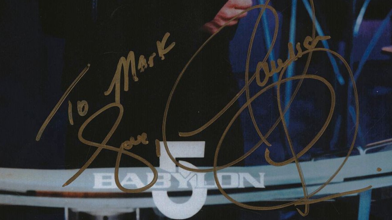 Claudia Christian as Commander Susan Ivanova in Babylon 5 - signed 10"x8" photo with COA