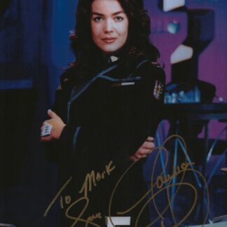 Claudia Christian as Commander Susan Ivanova in Babylon 5 - signed 10"x8" photo with COA