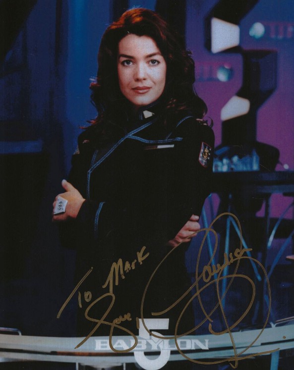 Claudia Christian as Commander Susan Ivanova in Babylon 5 - signed 10"x8" photo with COA
