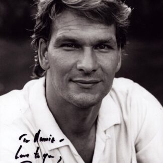 Patrick Swayze - signed 10"x7" photo with COA