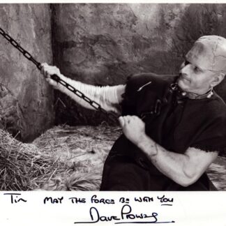 Dave Prowse in The Horror of Frankenstein - signed 10"x8" photo with COA
