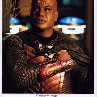 Christopher Judge as Teal'c in Stargate SG-1 - signed 10"x8" photo with COA