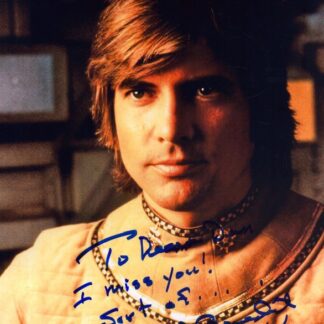 Dirk Benedict as Lieutenant Starbuck in Battlestar Galactica - signed 10"x8" photo with COA