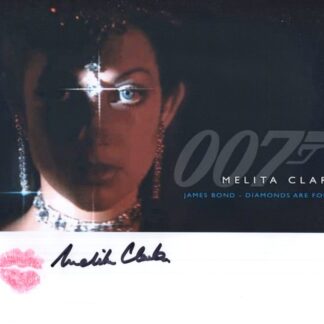 Melita Clarke in Diamonds Are Forever - signed & personally kissed with lipstick 8"x10" photo with COA