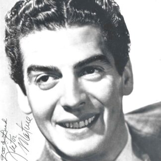 Victor Mature - signed 10"x8" photo with COA