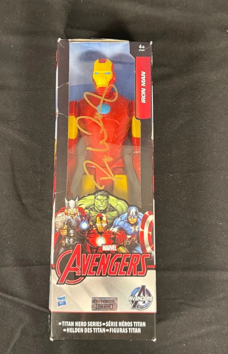 Robert Downey Jr. - Large signed Iron Man action figure with COA