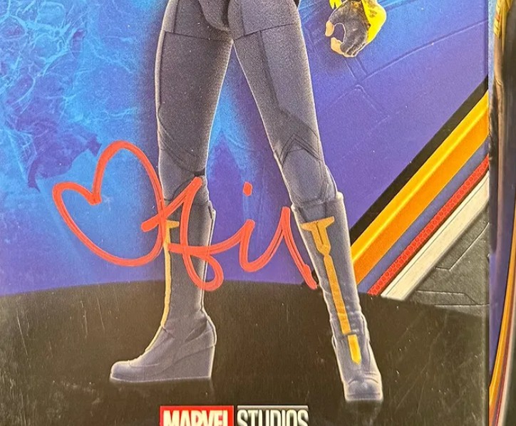 Brie Larson - signed Captain Marvel action figure with COA