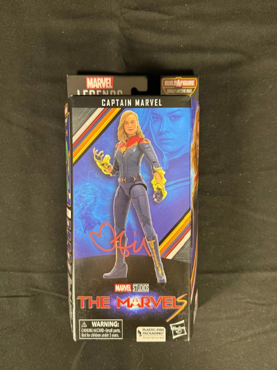 Brie Larson - signed 8" Captain Marvel action figure with COA
