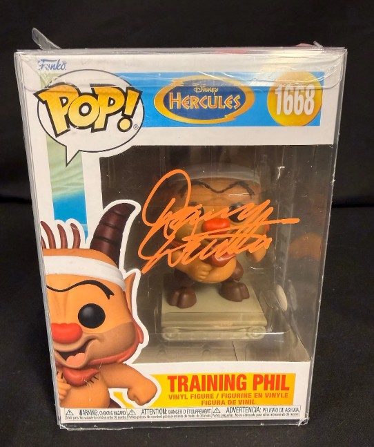 Danny DeVito as Training Phil in Hercules - signed Funko Pop #1668 with COA