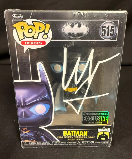 Christian Bale as Batman in The Dark Knight Trilogy - signed Funko Pop #515 with COA
