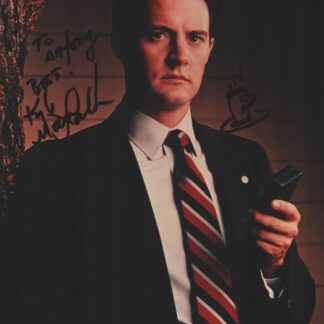 Kyle MacLachlan as Special Agent Dale Cooper in Twin Peaks - signed 10"x8" photo with COA