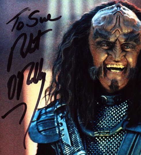 Robert O'Reilly as Chancellor Gowron in Star Trek
