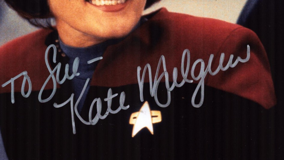 Kate Mulgrew as Captain Kathryn Janeway in Star Trek
