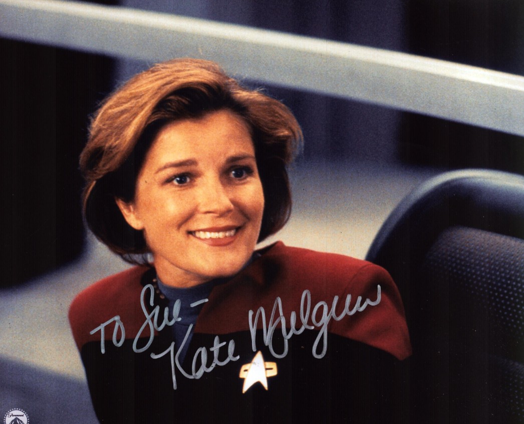 Kate Mulgrew as Captain Kathryn Janeway in Star Trek