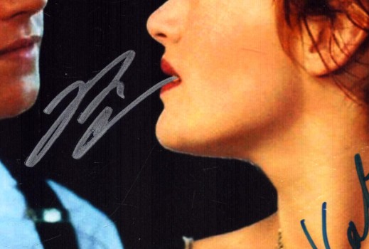 Kate Winslet and Leonardo DiCaprio in Titanic - DOUBLE signed 10"x8" photo with COA
