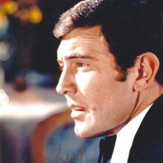 George Lazenby as James Bond in On Her Majesty's Secret Service - signed 10"x8" photo with COA