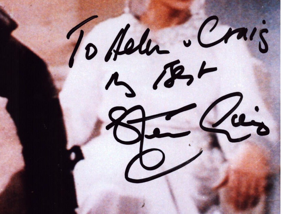 Jacqueline Pearce as Servalan and Stephen Greif as Travis in Blake's 7 - DOUBLE signed 10"x8" photo with COA
