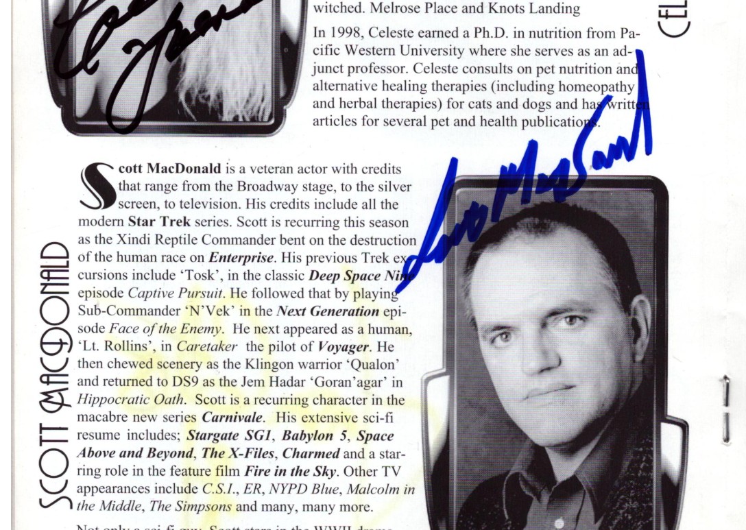 Multi-Signed Science Fiction Convention Programme - signed with COA