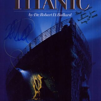 Robert Ballard and Millvina Dean - DOUBLE signed Titanic 10"x8" photo with COA