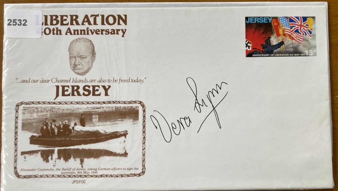Vera Lynn signed 40th ann Liberation of Jersey FDC