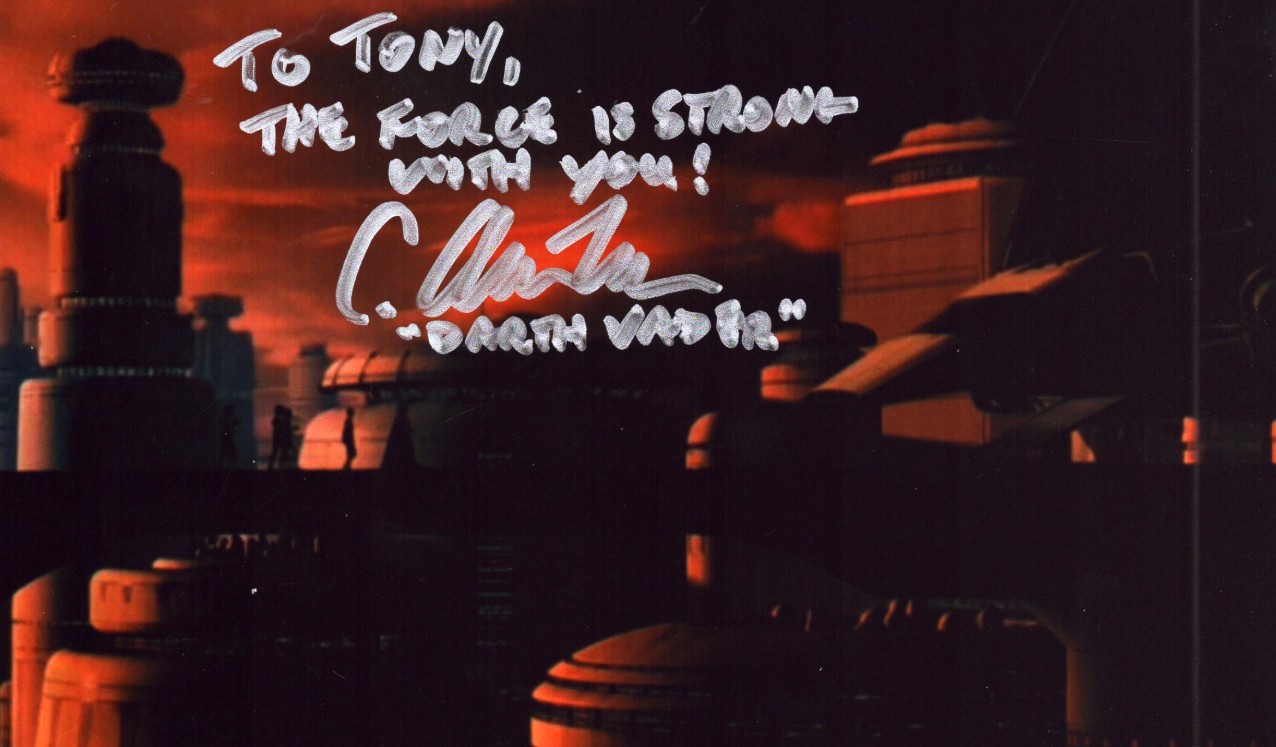 C. Andrew Nelson as Darth Vader in Star Wars - signed 10"x8" photo with COA