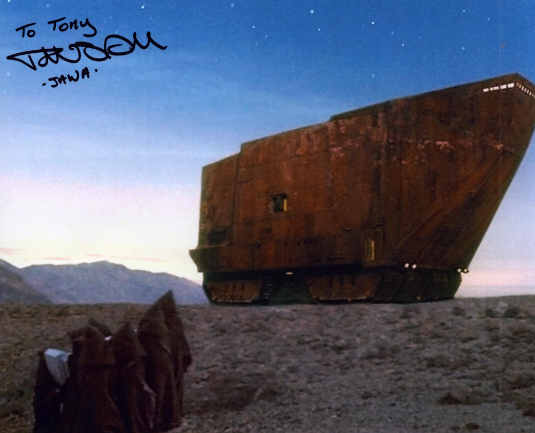 Tim Donaldson as Jawa in Star Wars - signed 10"x8" photo with COA