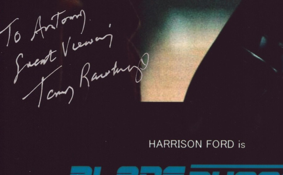 Terry Rawlings in Blade Runner - signed 12"x8" photo with COA