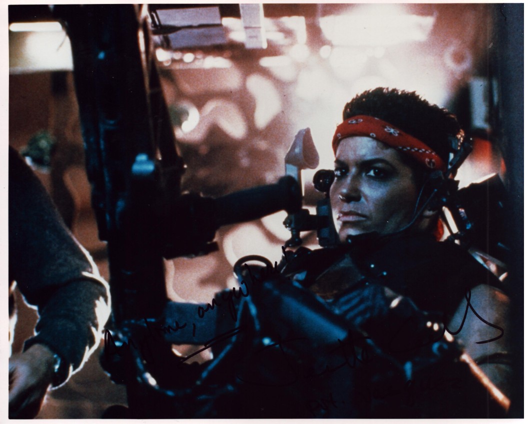Jenette Goldstein as Private Vasquez in Aliens - signed 10"x8" photo with COA