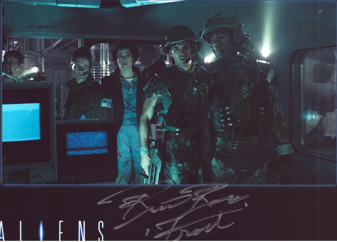 Ricco Ross as Private Frost in Aliens - signed 10"x8" photo with COA