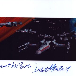 Drewe Henley as Red Leader in Star Wars - signed 10"x8" photo with COA
