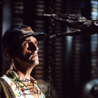 Harry Dean Stanton as Brett in Alien - signed 10"x8" photo with COA