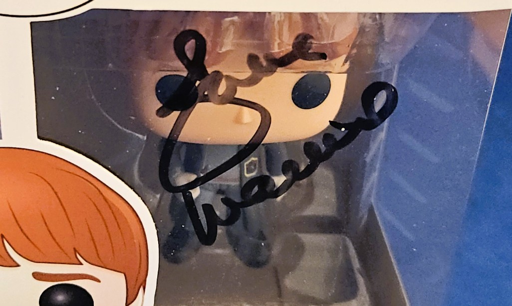 Julie Walters as Molly Weasley in Harry Potter - Signed Ron Weasley Funko Pop