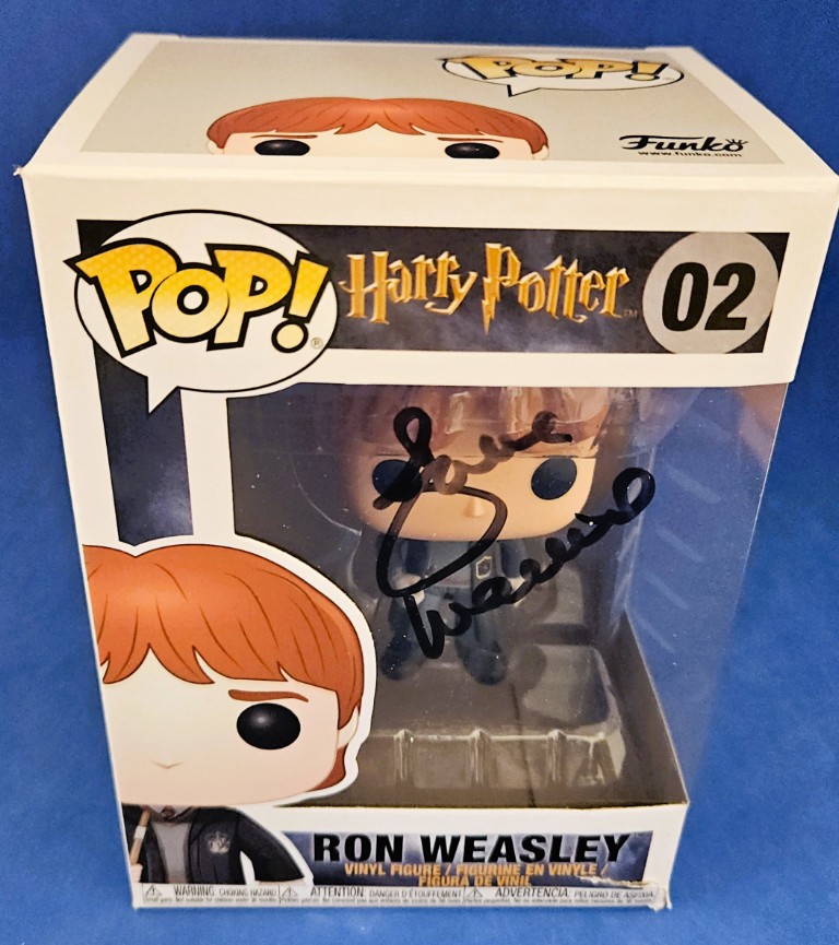 Julie Walters as Molly Weasley in Harry Potter - Signed Ron Weasley Funko Pop #02 with COA