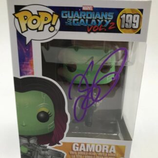 Zoe Saldana as Gamora in Guardians of the Galaxy - signed Funko Pop #199 with COA