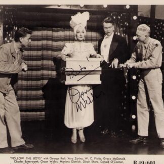 Orson Welles in Follow the Boys - signed vintage 10"x8" photo with COA