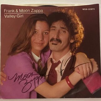 Frank Zappa & Moon Zappa – signed 7" single record Valley Girl (1982)