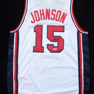 Magic Johnson Team USA Basketball Jersey - signed jersey with Beckett COA