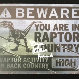 Bryce Dallas Howard as Claire Dearing in Jurassic World - signed tin sign with COA