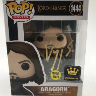 Viggo Mortensen as Aragorn in The Lord of the Rings - signed Funko Pop #1444 with Hollywood COA