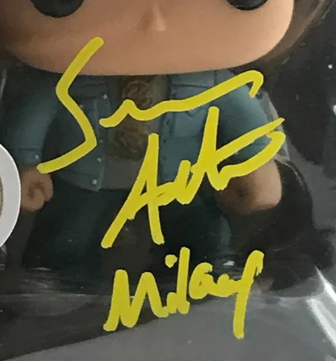 Sean Astin as Mikey in The Goonies - signed and inscribed Funko Pop #77 with WWOC COA
