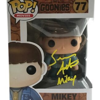 Sean Astin as Mikey in The Goonies - signed and inscribed Funko Pop #77 with WWOC COA