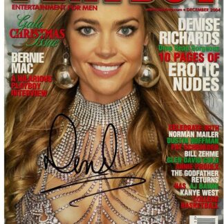 Denise Richards – signed Playboy Magazine (December 2004) with her famous Christmas shoot