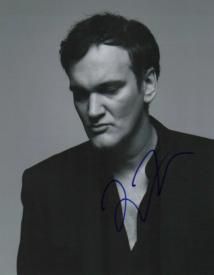 Quentin Tarantino, director of Pulp Fiction and Django Unchained - signed 10"x8" photo