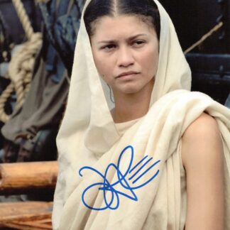 Zendaya as Athena in The Odyssey - signed 10"x8" photo