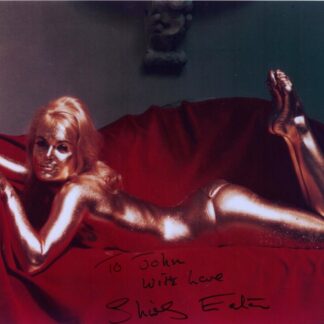 Shirley Eaton as Jill Masterson in the 1964 James Bond film Goldfinger - signed 8"x10" photo with COA